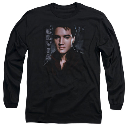 Elvis Presley Tough Mens Long Sleeve Shirt Black Officially Licensed