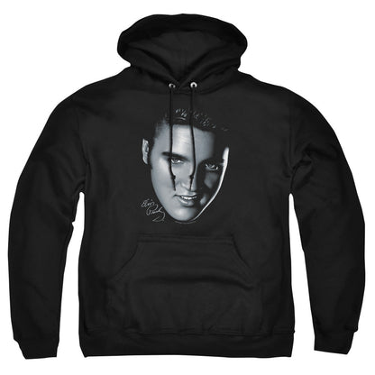 Elvis Presley Big Face Mens Hoodie Black