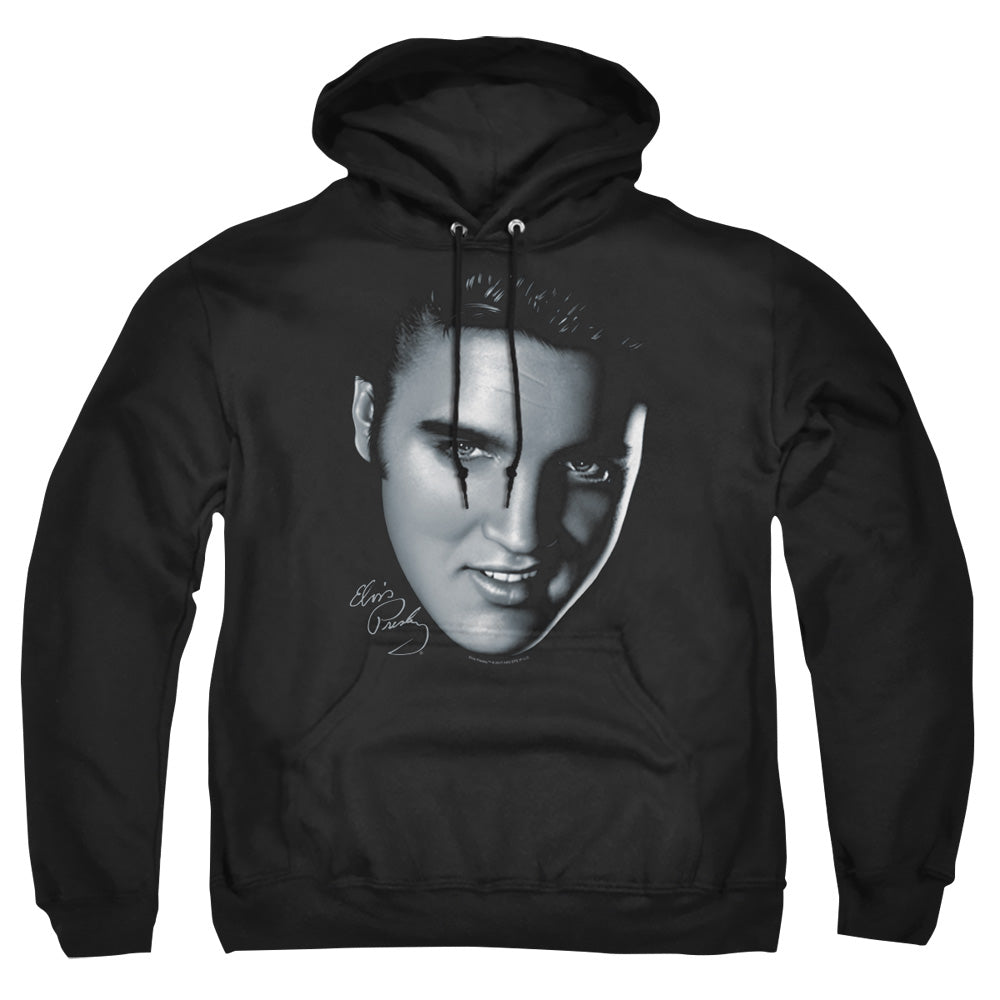 Elvis Presley Big Face Mens Hoodie Black