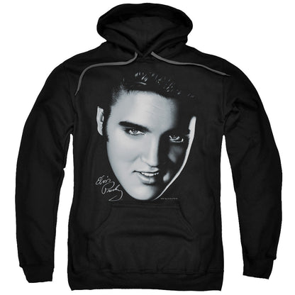 Elvis Presley Big Face Mens Hoodie Black