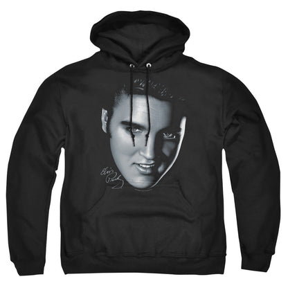 Elvis Presley Big Face Mens Hoodie Black