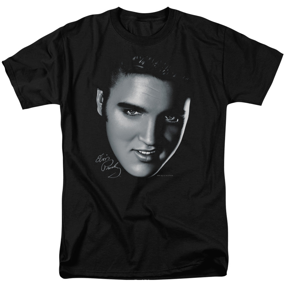 Elvis Presley Big Face Mens T Shirt Black