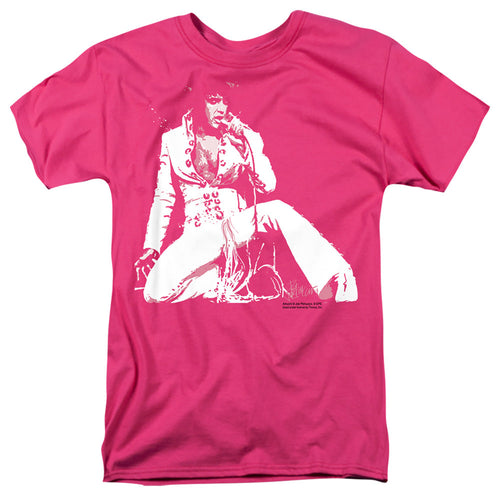 Elvis Presley Please Love Me Mens T Shirt Hot Pink