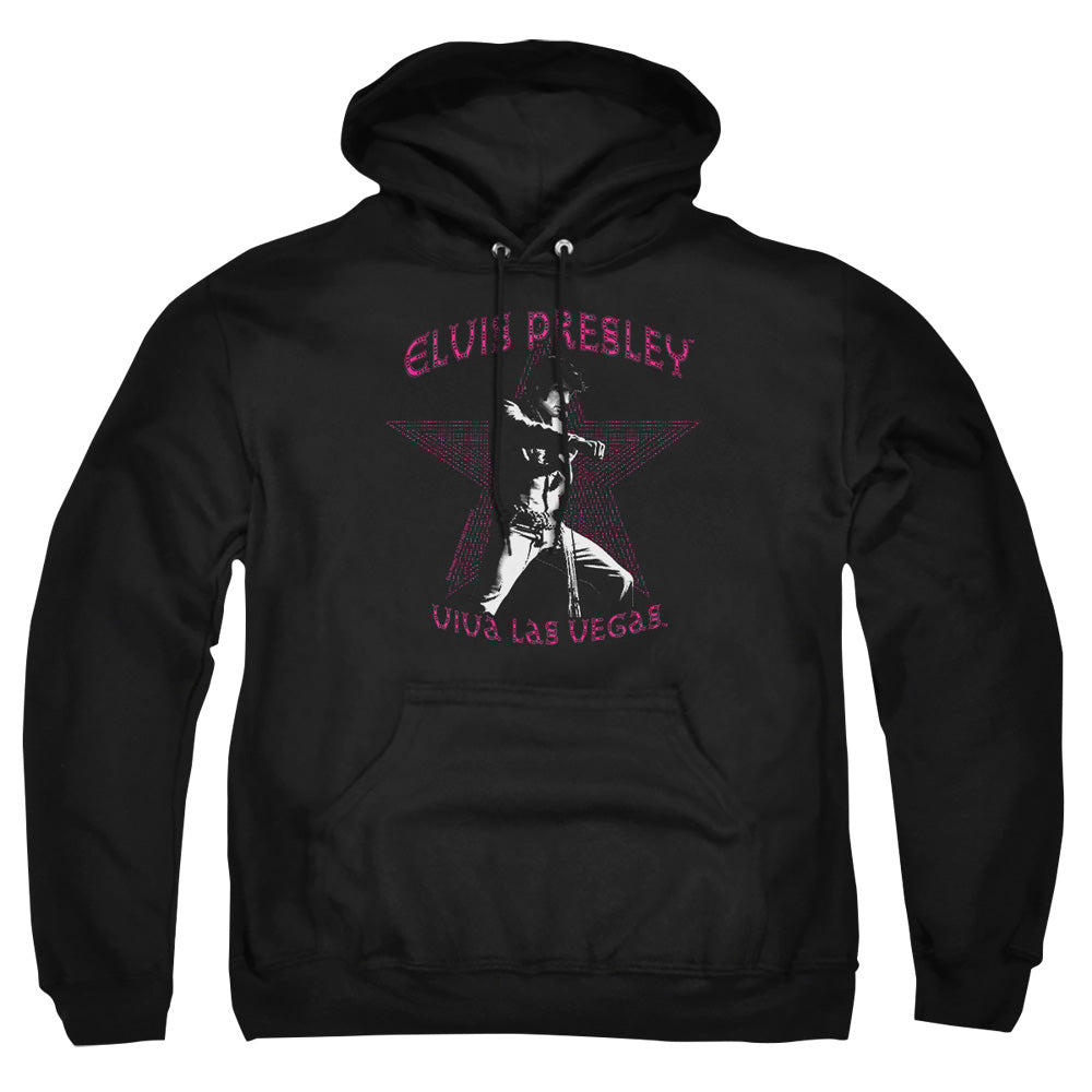 Elvis Presley Viva Las Vegas Star Mens Hoodie Black