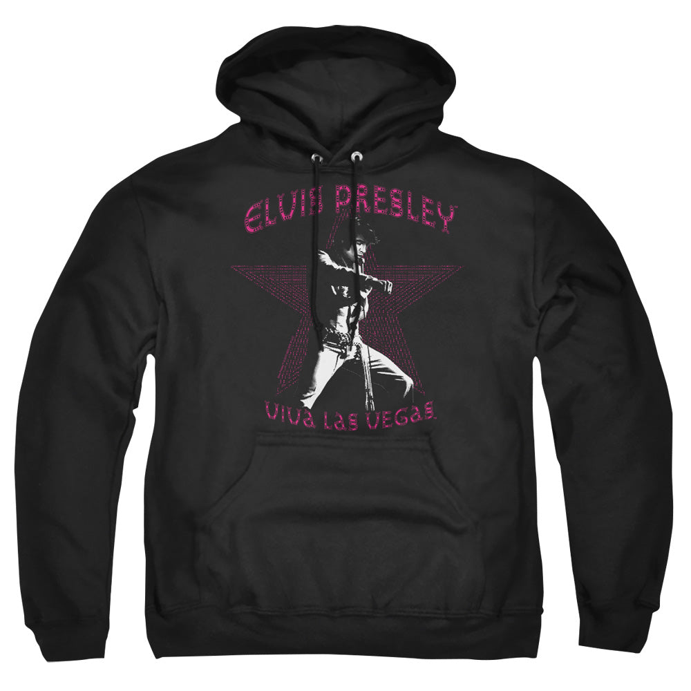 Elvis Presley Viva Las Vegas Star Mens Hoodie Black