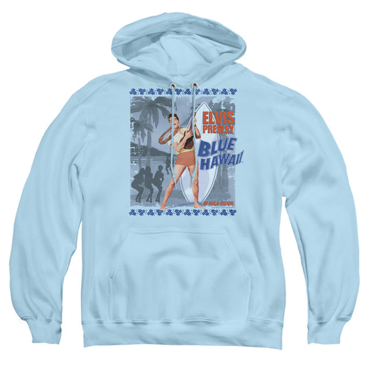 Elvis Presley Blue Hawaii Poster Mens Hoodie Light Blue