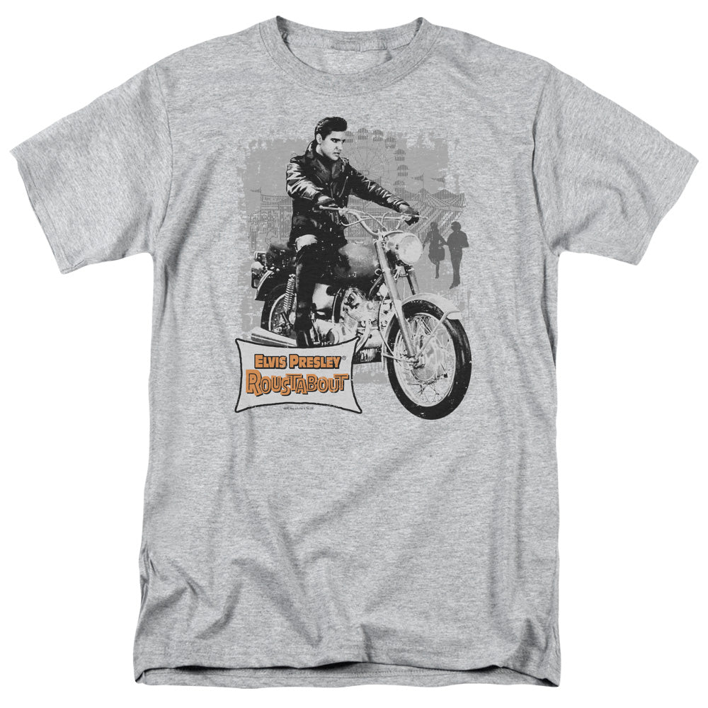 Elvis Presley Roustabout Poster Mens T Shirt Athletic Heather