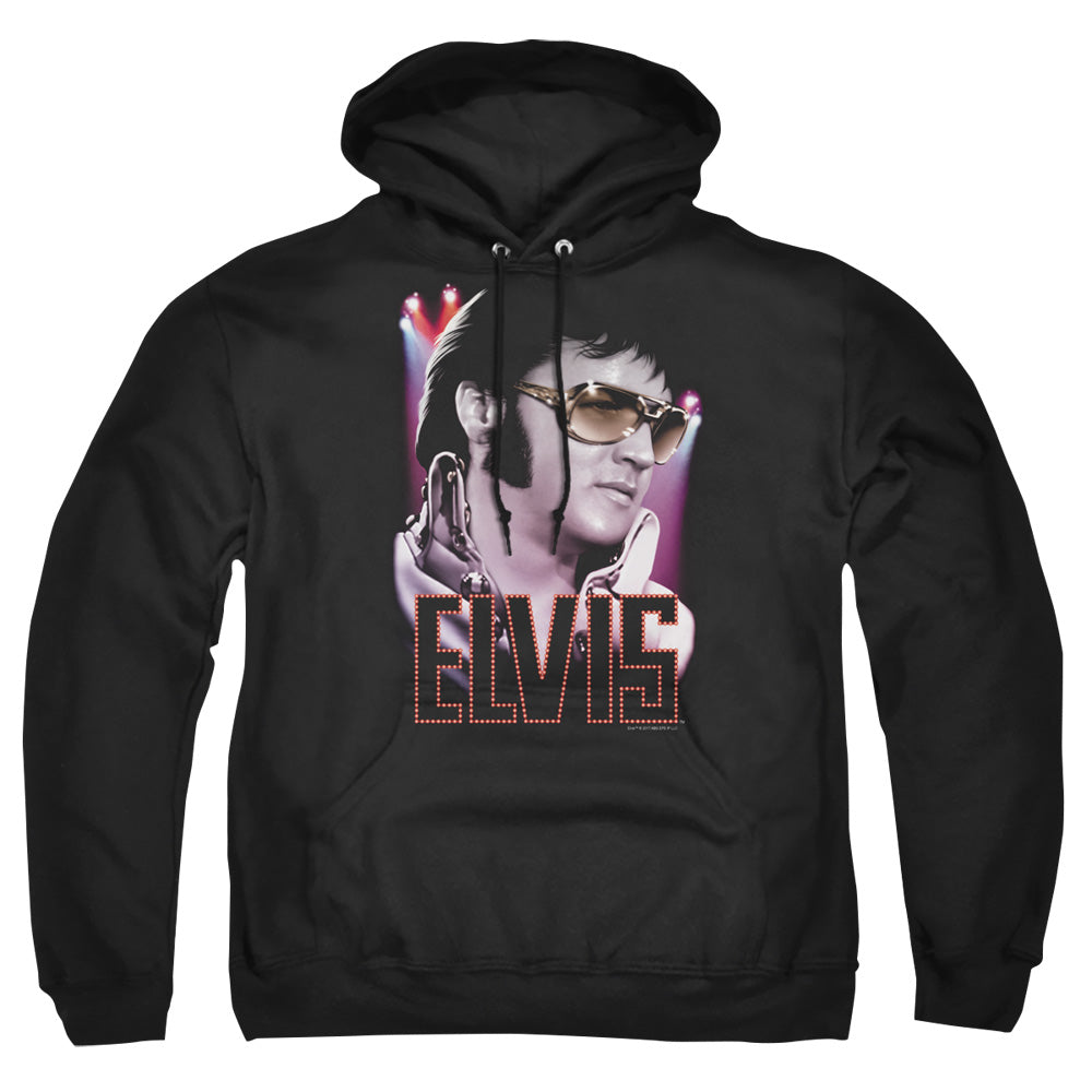 Elvis Presley 70'S Star Mens Hoodie Black