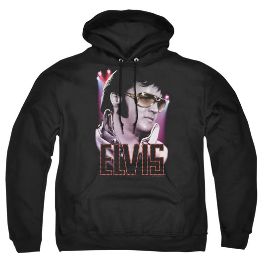 Elvis Presley 70'S Star Mens Hoodie Black