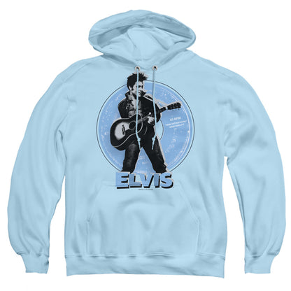 Elvis Presley 45 Rpm Mens Hoodie Light Blue