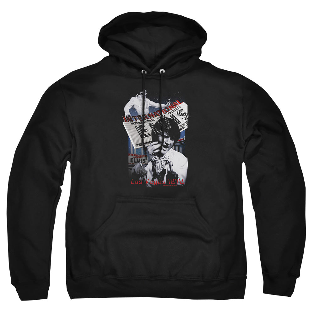 Elvis Presley International Hotel Mens Hoodie Black