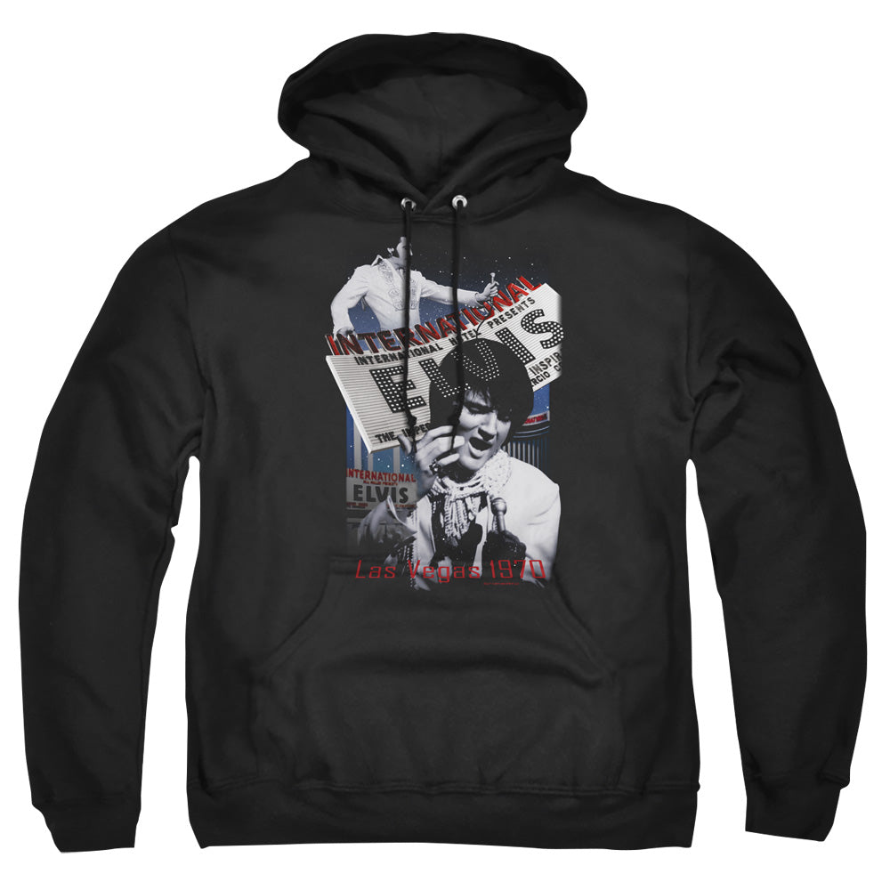 Elvis Presley International Hotel Mens Hoodie Black