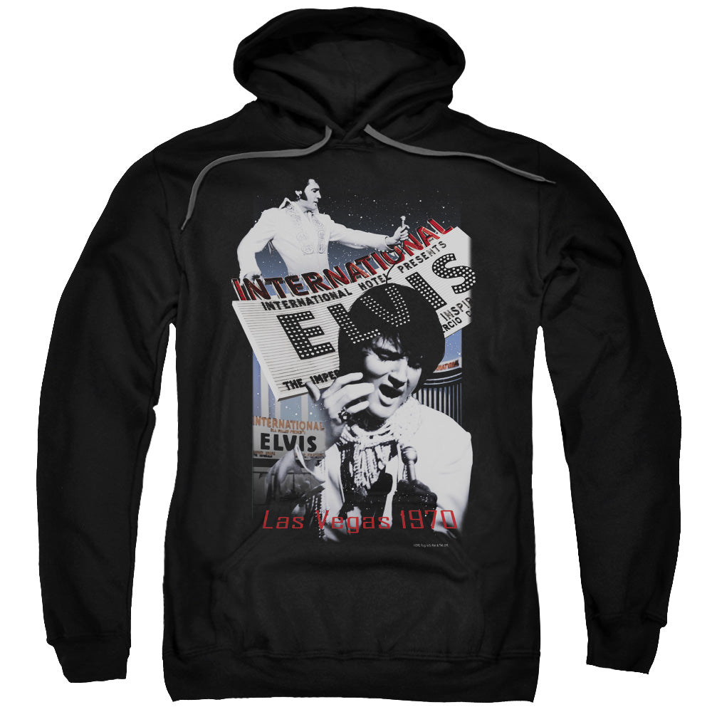 Elvis Presley International Hotel Mens Hoodie Black