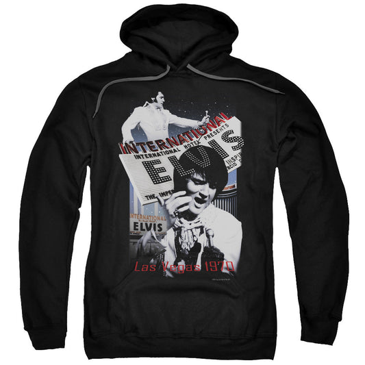 Elvis Presley International Hotel Mens Hoodie Black