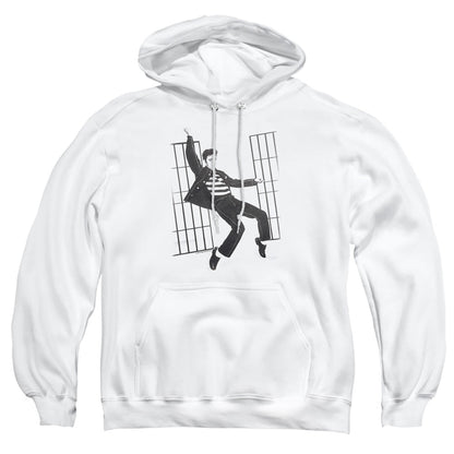 Elvis Presley Jailhouse Rock Mens Hoodie White
