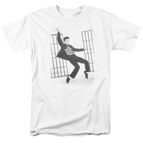 Elvis Presley Jailhouse Rock Mens T Shirt White