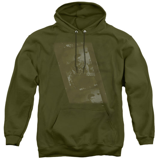 Elvis Presley Army Mens Hoodie Military Green