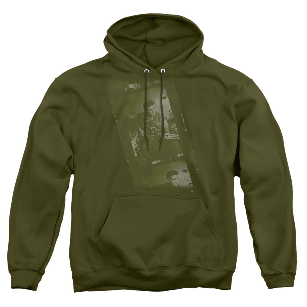 Elvis Presley Army Mens Hoodie Military Green