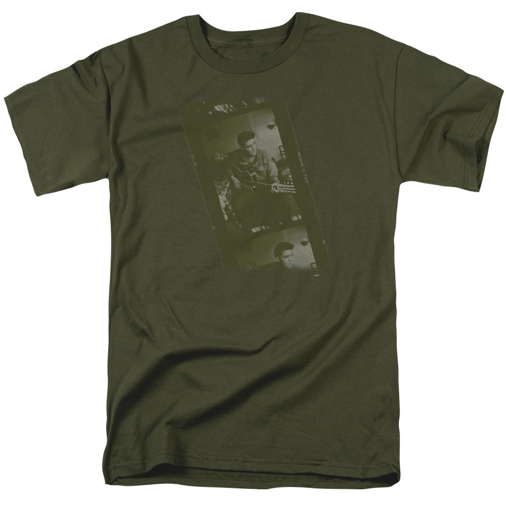 Elvis Presley Army Mens T Shirt Military Green