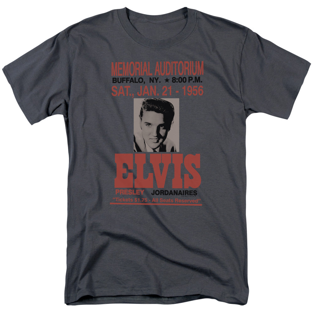 Elvis Presley Buffalo 1956 Mens T Shirt Charcoal