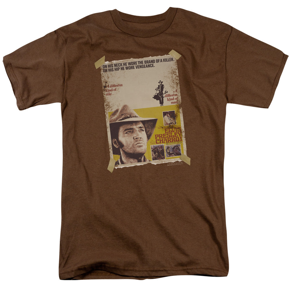 Elvis Presley Charro Mens T Shirt Coffee