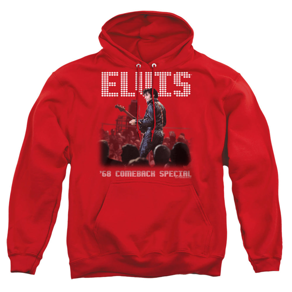 Elvis Presley Return Of The King Mens Hoodie Red