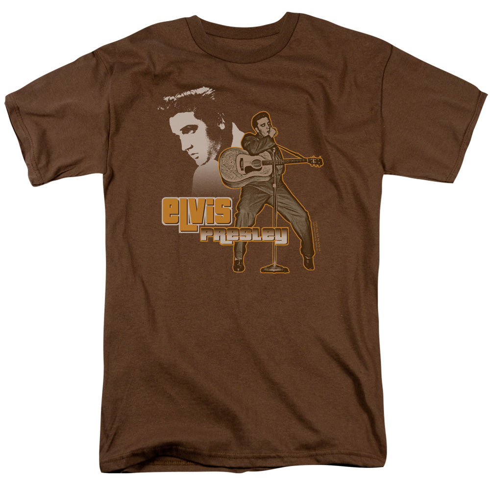 Elvis Presley The Hillbilly Cat Mens T Shirt Coffee