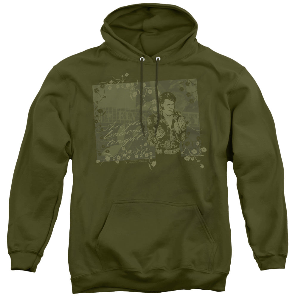 Elvis Presley That 70s Elvis Mens Hoodie Military Green