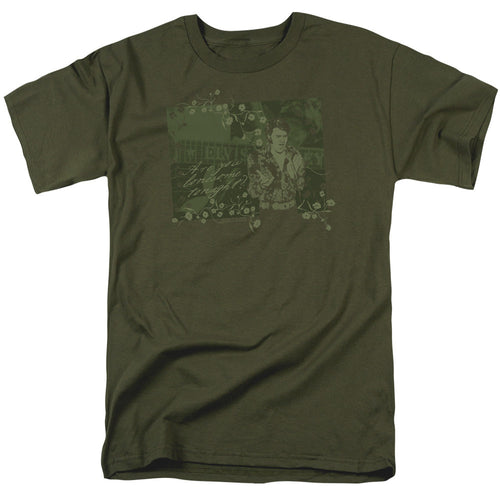 Elvis Presley That 70S Elvis Mens T Shirt Military Green