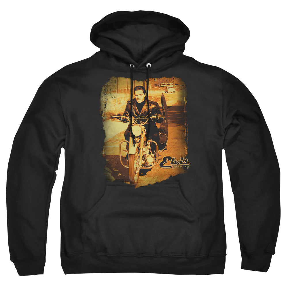 Elvis Presley Hit The Road Mens Hoodie Black