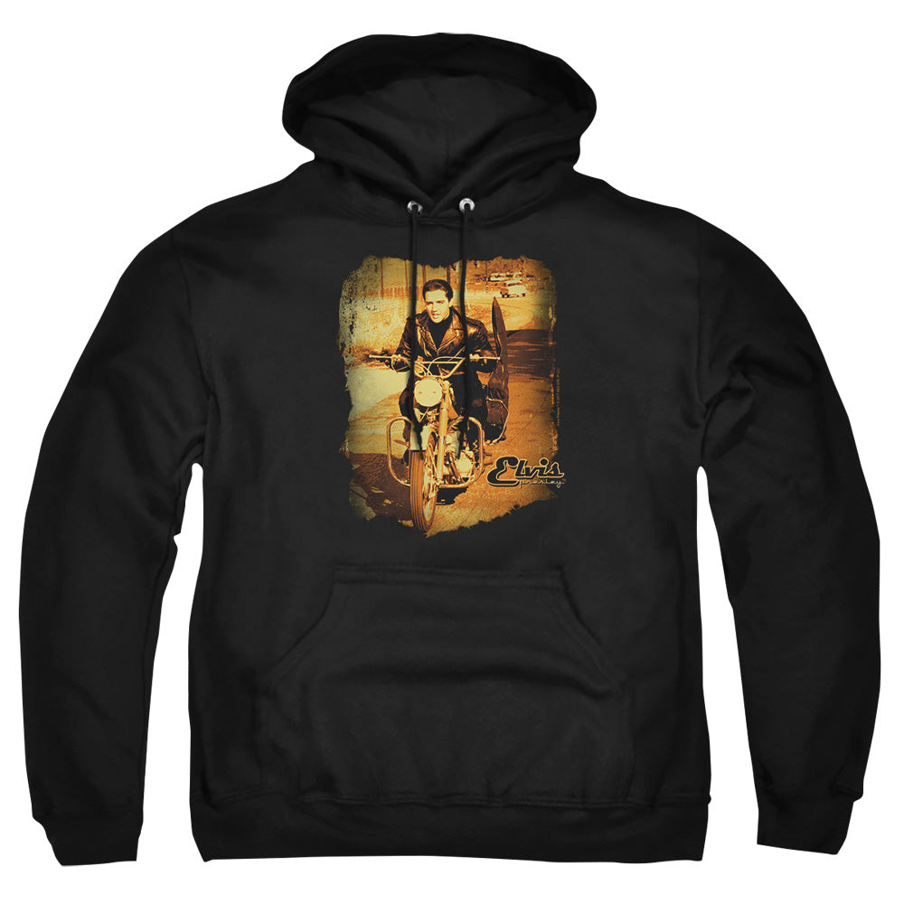Elvis Presley Hit The Road Mens Hoodie Black