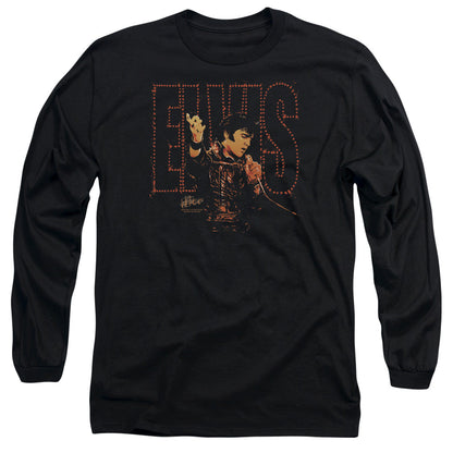 Elvis Presley Take My Hand Mens Long Sleeve Shirt Black Officially Licensed