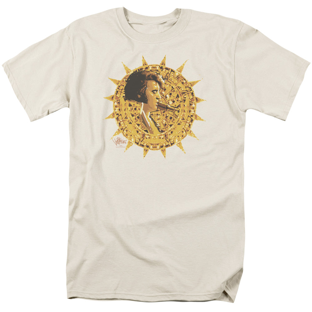 Elvis Presley Sundial Mens T Shirt Cream