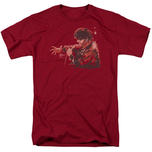Elvis Presley Red Comback Mens T Shirt Cardinal