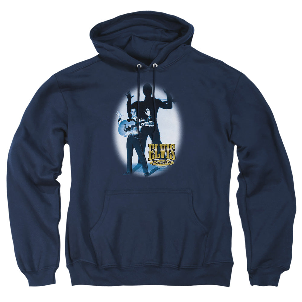 Elvis Presley Hands Up Mens Hoodie Navy