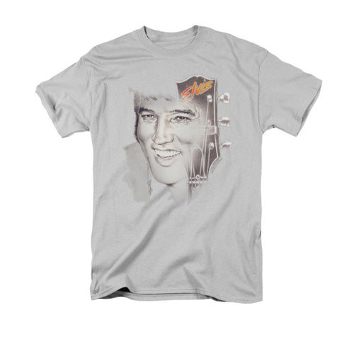 Elvis Presley Smile 2 Mens T Shirt Silver