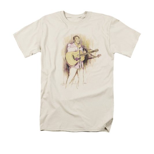 Elvis Presley I Was The One Mens T Shirt Cream