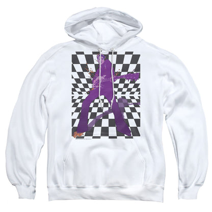 Elvis Presley Lets Rock Mens Hoodie White