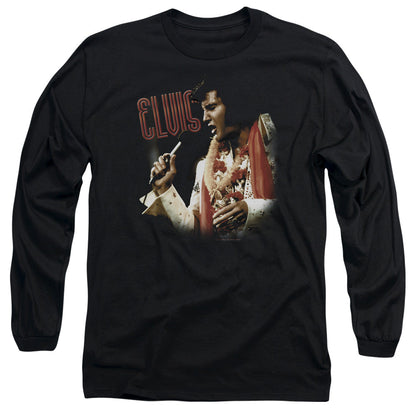Elvis Presley Soulful Mens Long Sleeve Shirt Black Officially Licensed