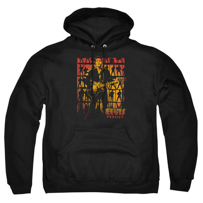 Elvis Presley Comeback Spotlight Mens Hoodie Black