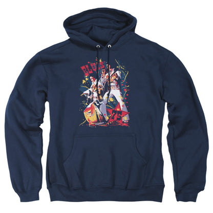 Elvis Presley Eagle Elvis Mens Hoodie Navy