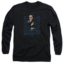 Load image into Gallery viewer, Elvis Presley Icon Mens Long Sleeve Shirt Black
