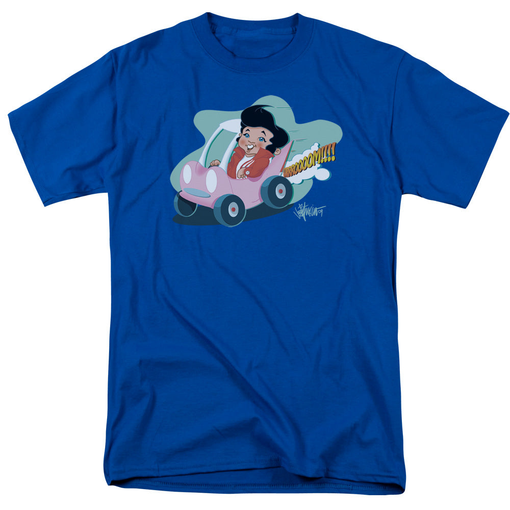 Elvis Presley Speedway Mens T Shirt Royal