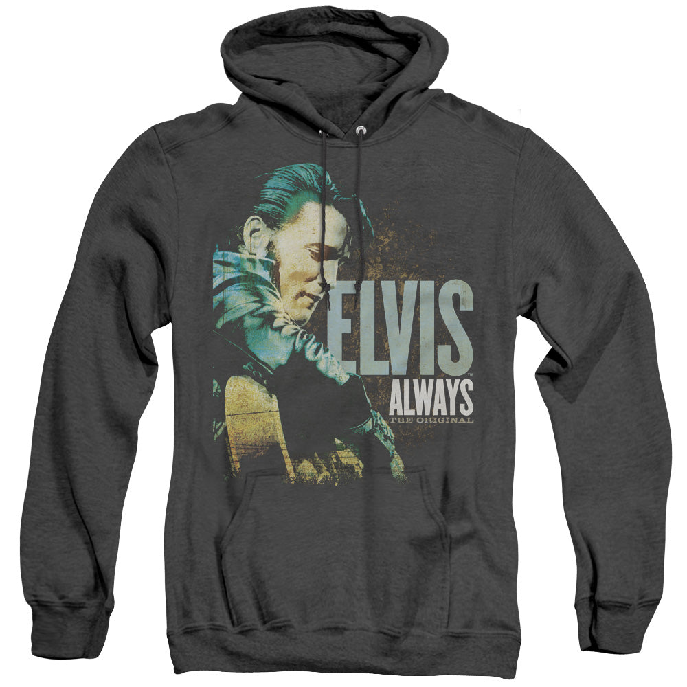 Elvis Presley Always The Original Heather Mens Hoodie Black
