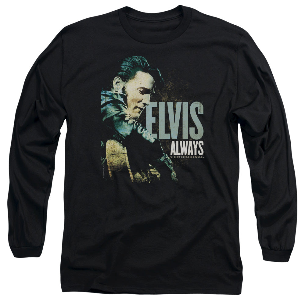 Elvis Presley Always The Original Mens Long Sleeve Shirt Black Officially Licensed