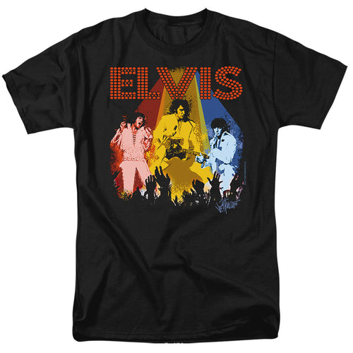 Elvis Presley Vegas Remembered Mens T Shirt Black