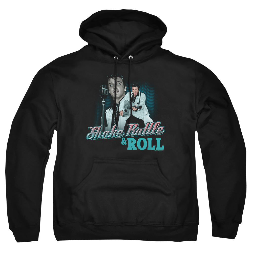 Elvis Presley Shake Rattle & Roll Mens Hoodie Black