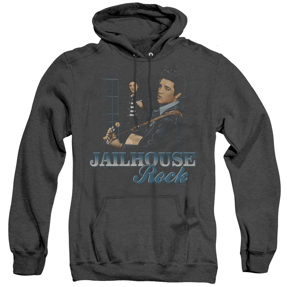 Elvis Presley Jailhouse Rock Heather Mens Hoodie Black