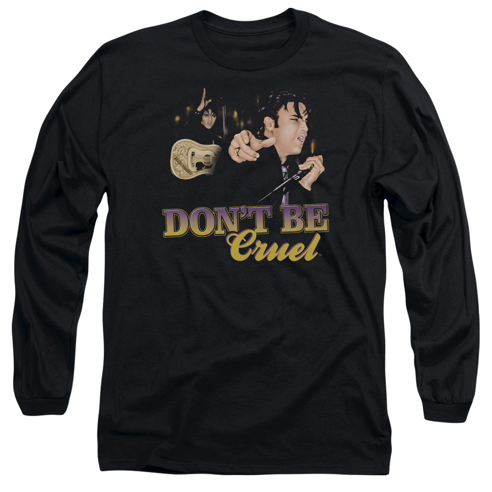 Elvis Presley Dont Be Cruel Mens Long Sleeve Shirt Black Officially Licensed