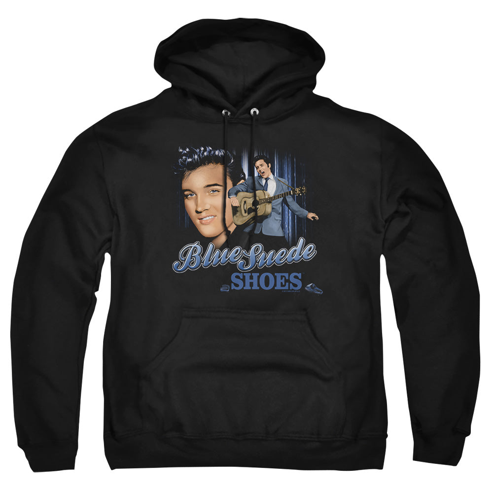 Elvis Presley Blue Suede Shoes Mens Hoodie Black